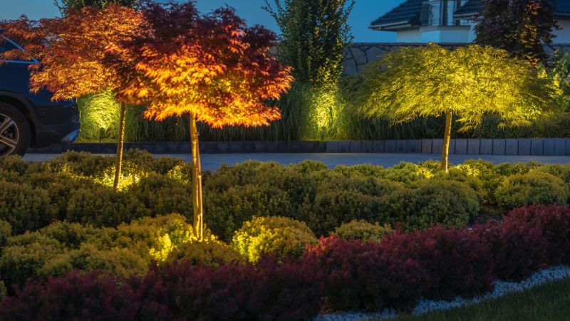 Landscape Curbings with Lighting